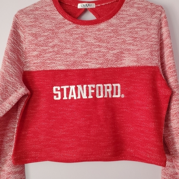 Stanford University Crop Top Long Sleeves Med NUYU - Picture 2 of 12